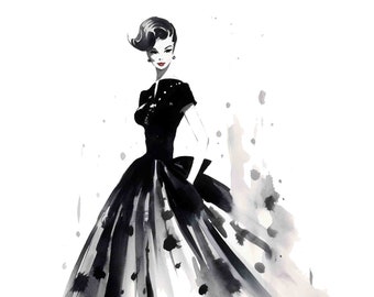 アート・デザイン・音楽 1950s Fashion Print il_340x270.5175786677_57tb.jpg