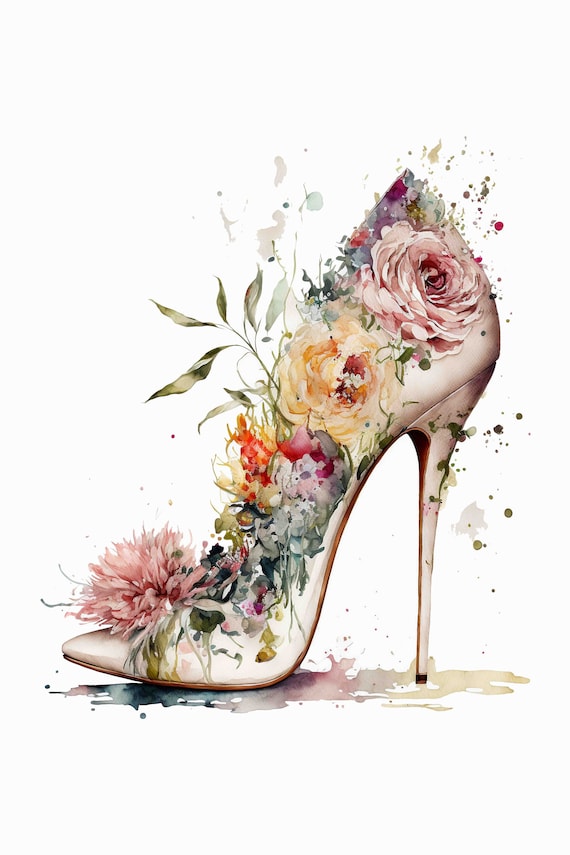 Yellow And White High Heels With Flowers And Flower Jewelry Background,  Season, Sandals, Shoes Background Image And Wallpaper for Free Download
