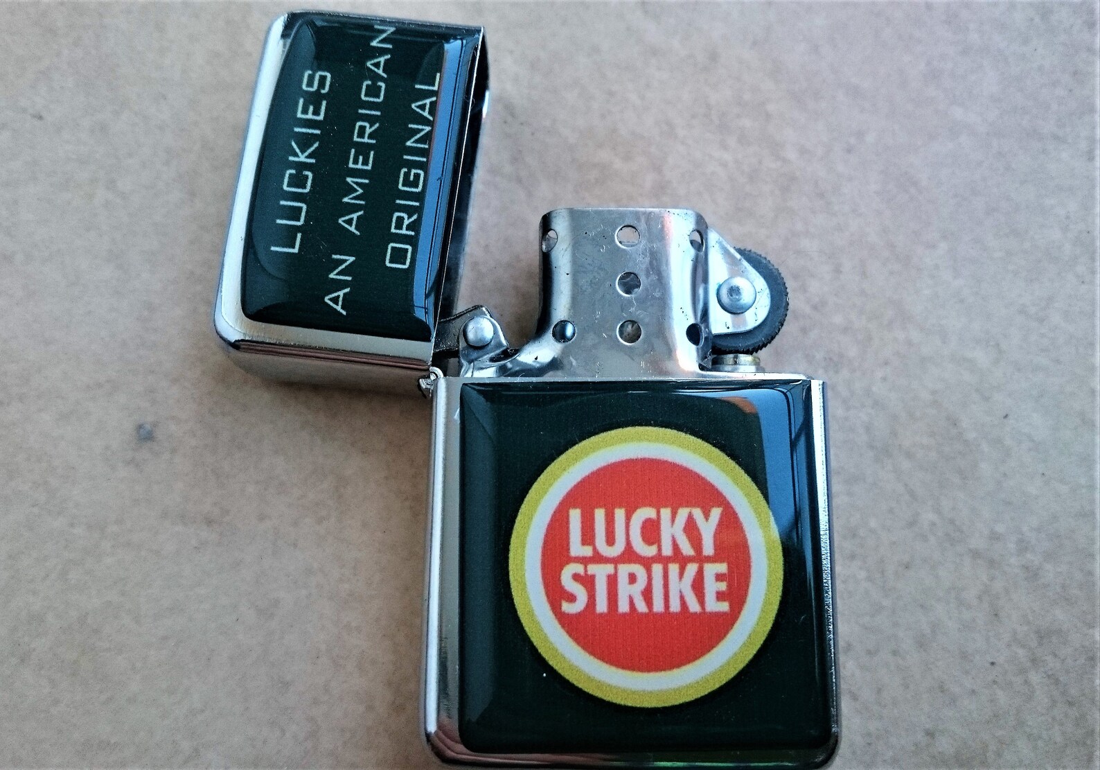 LUCKY STRIKE Star LIGHTER windproof cigarette Charm flip Etsy