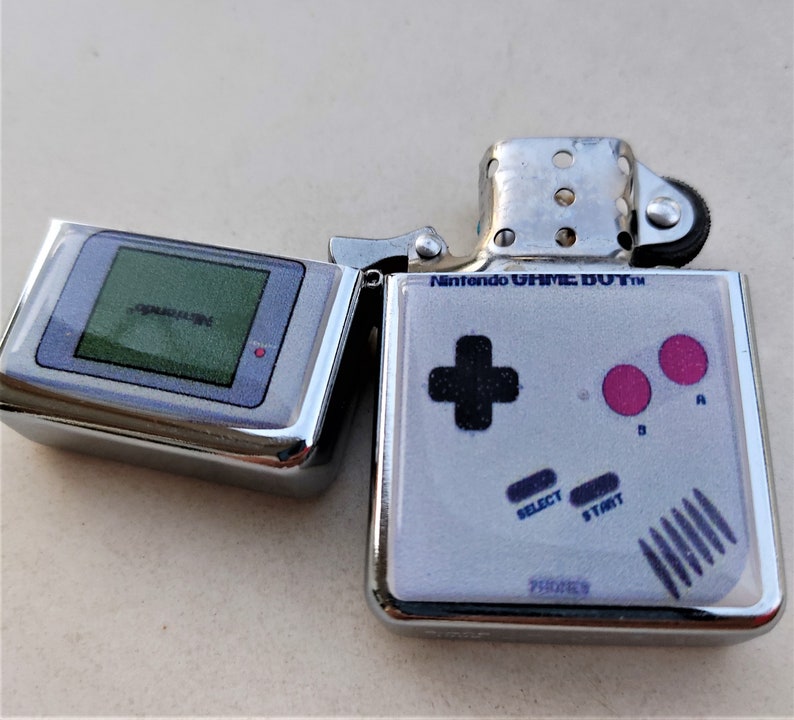 GAMEBOY Star LIGHTER windproof cigarette Charm flip Retro Etsy
