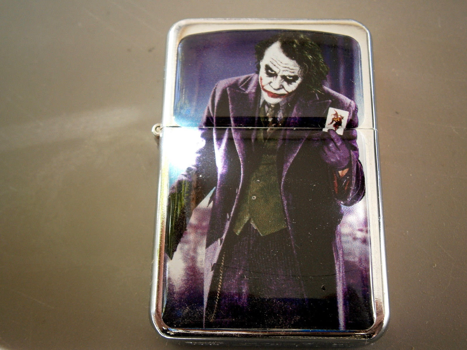 THE JOKER card purple Star LIGHTER windproof cigarette Charm Etsy
