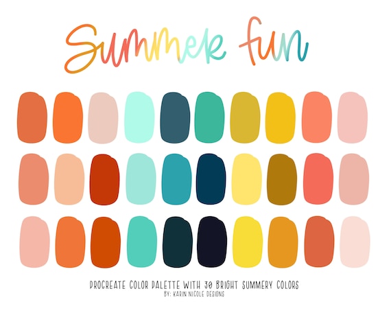 Fun summer colors discount