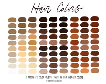 Blonde Hair Color Procreate Palette