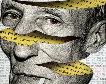 William Burroughs Cut Ups Art Print