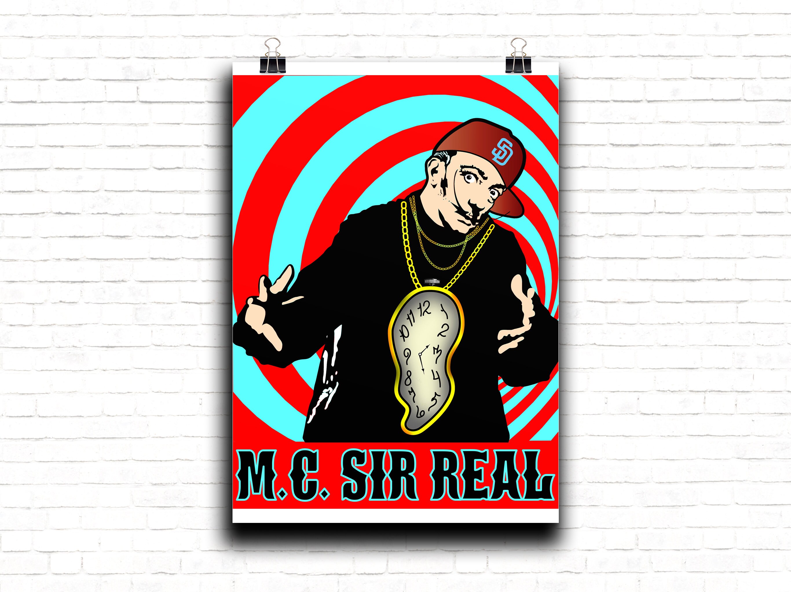 Salvador Dali Dali Flavor Flav Rap Rapper Surrealist | Etsy