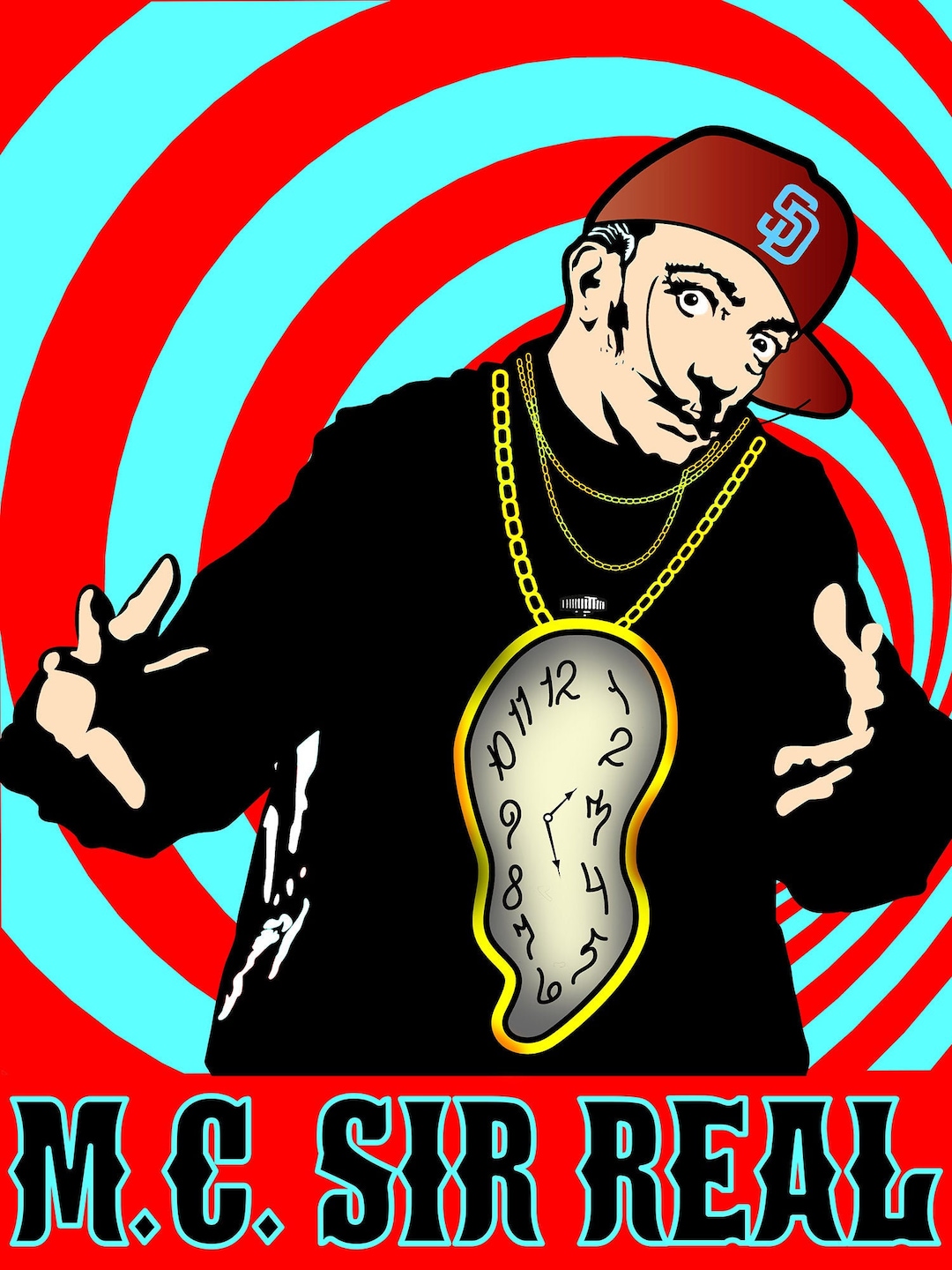 Salvador Dali Dali Flavor Flav Rap Rapper Surrealist - Etsy