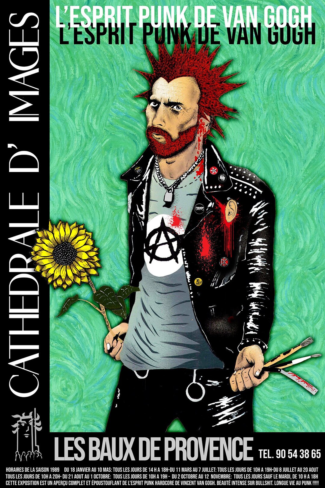 Vincent Van Gogh Punk Rock Art Exhibit Poster - Etsy