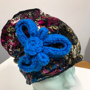 Vegan hypo allergenic cozy soft warm velvet and repurposed hat. Free shipping.