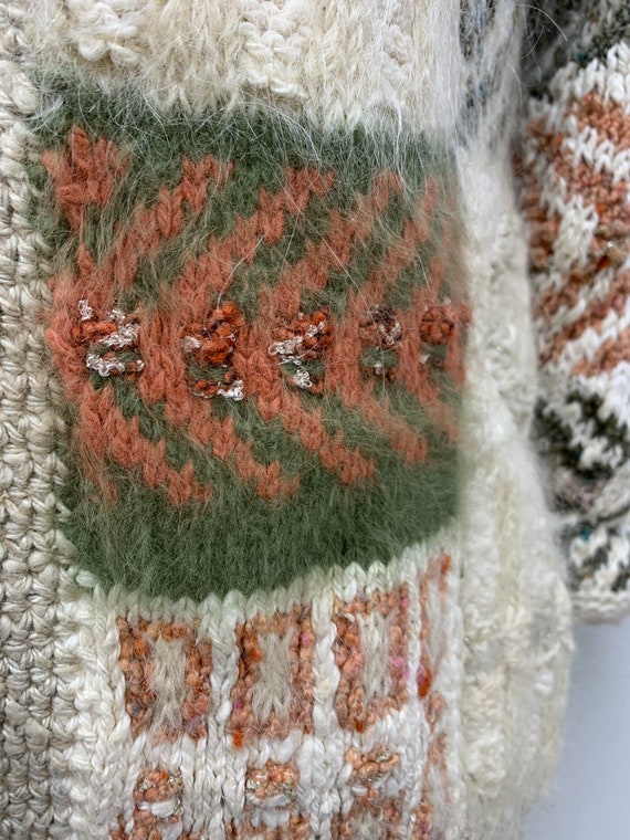 1980 Vintage Anny Blatt designed hand knit. The y… - image 7