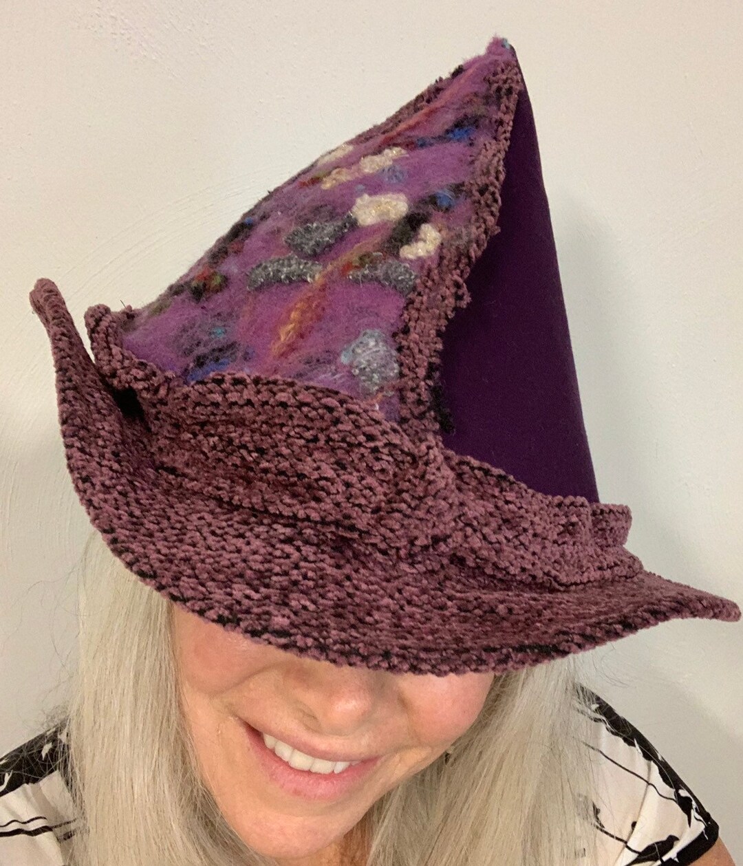 Purple Felt Renaissance Party Hat - Etsy