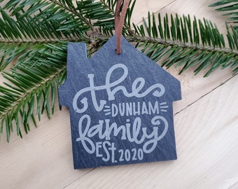 House Ornament - Personalized Family Gift Ornament - Home