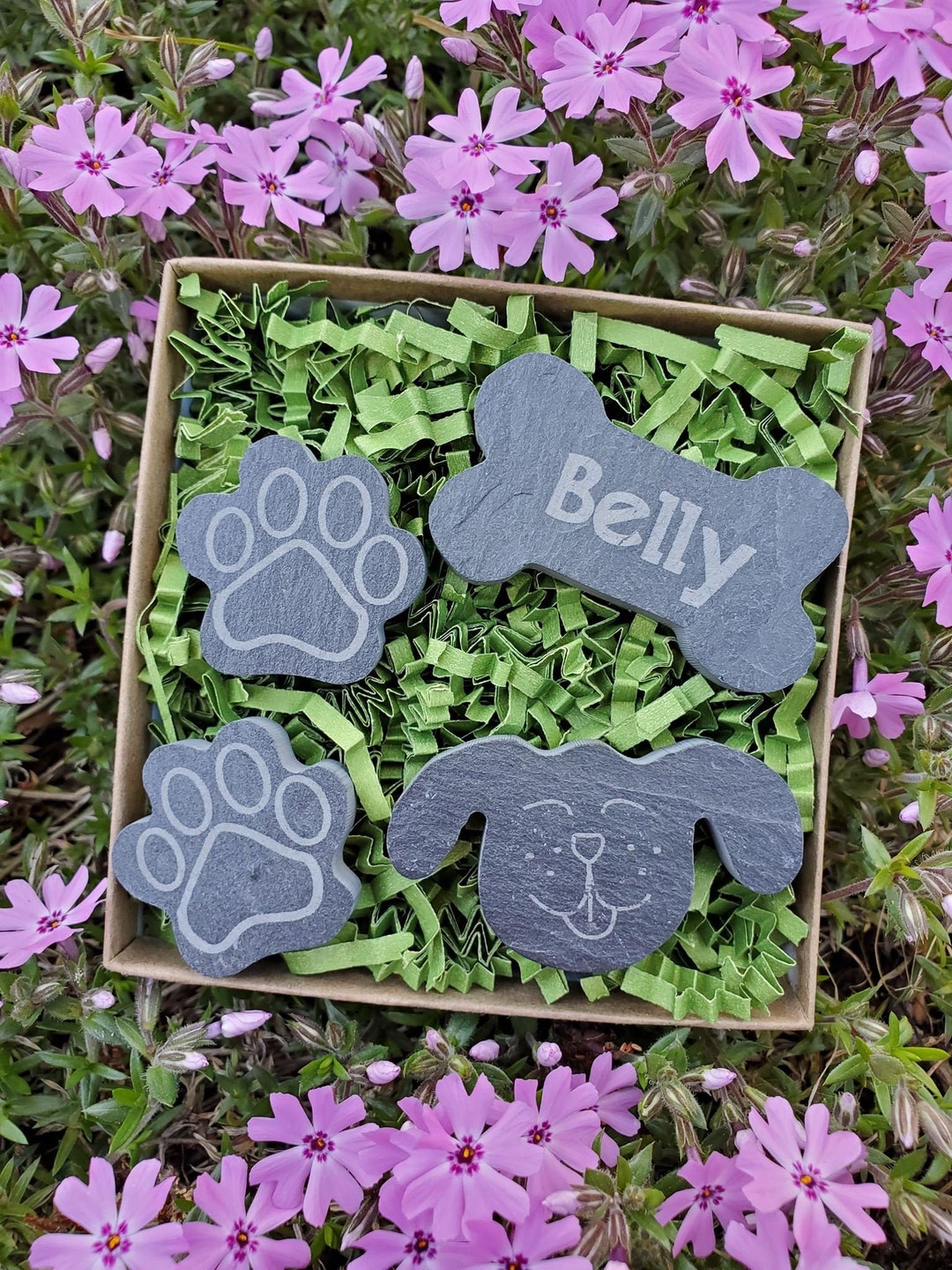 Slate Set Personalized Dog Gift Box Etsy