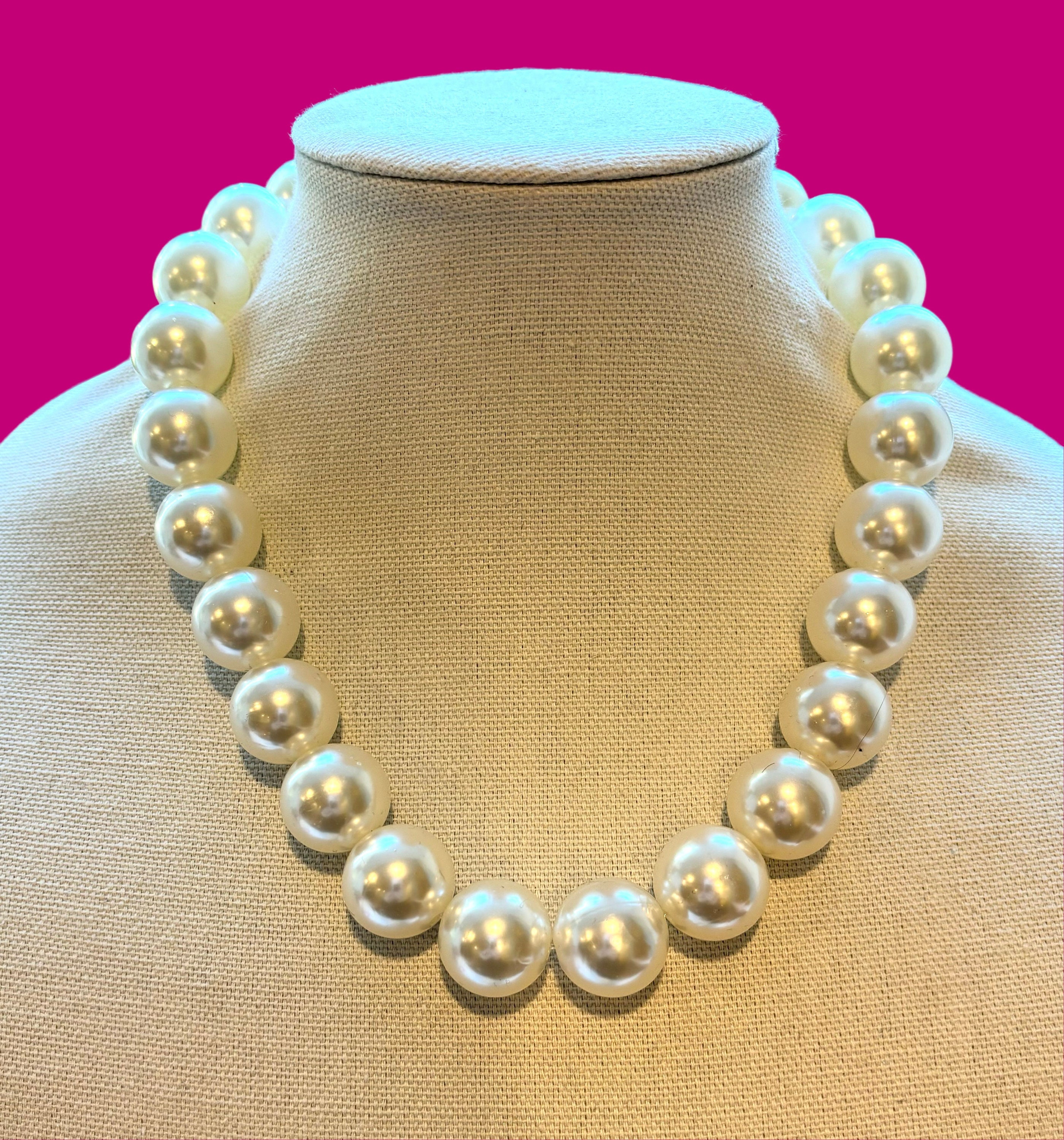 collana lunga di perle con fiore in tessuto blu art. B000221 - Dolman