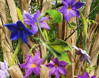 Felt flower chain flower garland