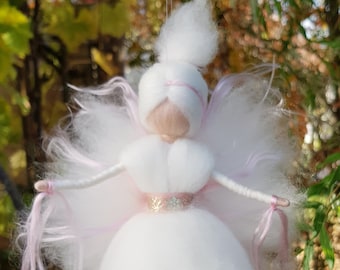 Angel Guardian Angel Christmas white pink