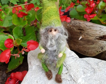 Felted dwarf gnome