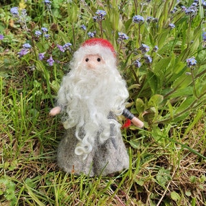 Dwarf Tomte gnome felted felt wool