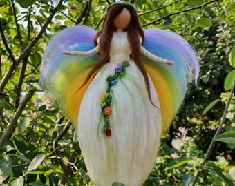 Angel of the Rainbow Fairy Felt Angel