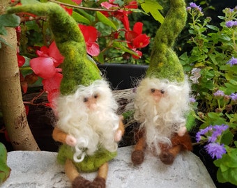 Felted dwarf gnome