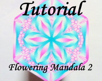 Polymer Clay Cane Tutorial - TUTORIAL - Flowering Mandala 2
