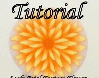 Polymer Clay Cane Tutorial - TUTORIAL - Leafy Petal Fantasy Flower Cane