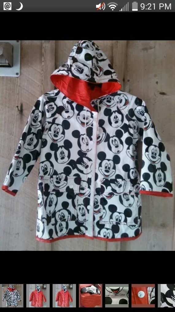 mickey mouse rain jacket