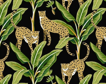 Cheetah Indoor/Outdoor Fabric, 100% Polyester, Leopard Fabric, Fabric by the Yard, Choose your Cut