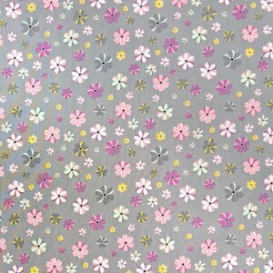 Tissu à fleurs, 100 % coton, Tissu par mètre, Choisissez votre coupe