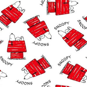 Snoopy Fabric, Peanuts Fabric, 100% Cotton, Fabric by the Yard, Choose your Cut, quilting