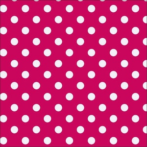 Large Polka Dot Fabric, 100% Cotton, Fabric by the Yard, Choose your Cut, Retro Fabric,  quilting