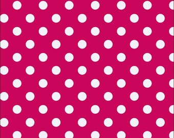 Large Polka Dot Fabric, 100% Cotton, Fabric by the Yard, Choose your Cut, Retro Fabric,  quilting