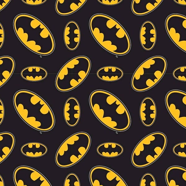 Batman Fabric, 100% Cotton fabric, Fabric by the Yard, Choose Your Cut