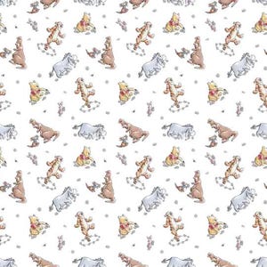 Winnie the Pooh Fabric, 100% Cotton, Fabric by the Yard, Choose your Cut, quilting
