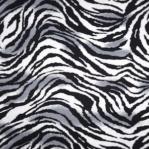 Zebra Print Fabric,  100% Cotton, Fabric by the Yard, Choose your Cut, quilting