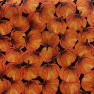 Pumpkin Fabric, 100% Cotton, Autumn Fabric, Fall Fabric, Halloween Fabric, Fabric by the Yard, Choose your Cut