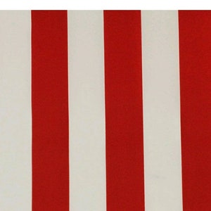 Rote und weiße Streifen Indoor / Outdoor Stoff, 100% Polyester, Stoff-Bulk-Lager, wählen Sie Ihren Schnitt