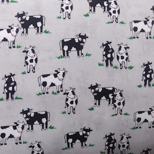 Cows Fabric, 100% Cotton fabric, Fabric by the Yard