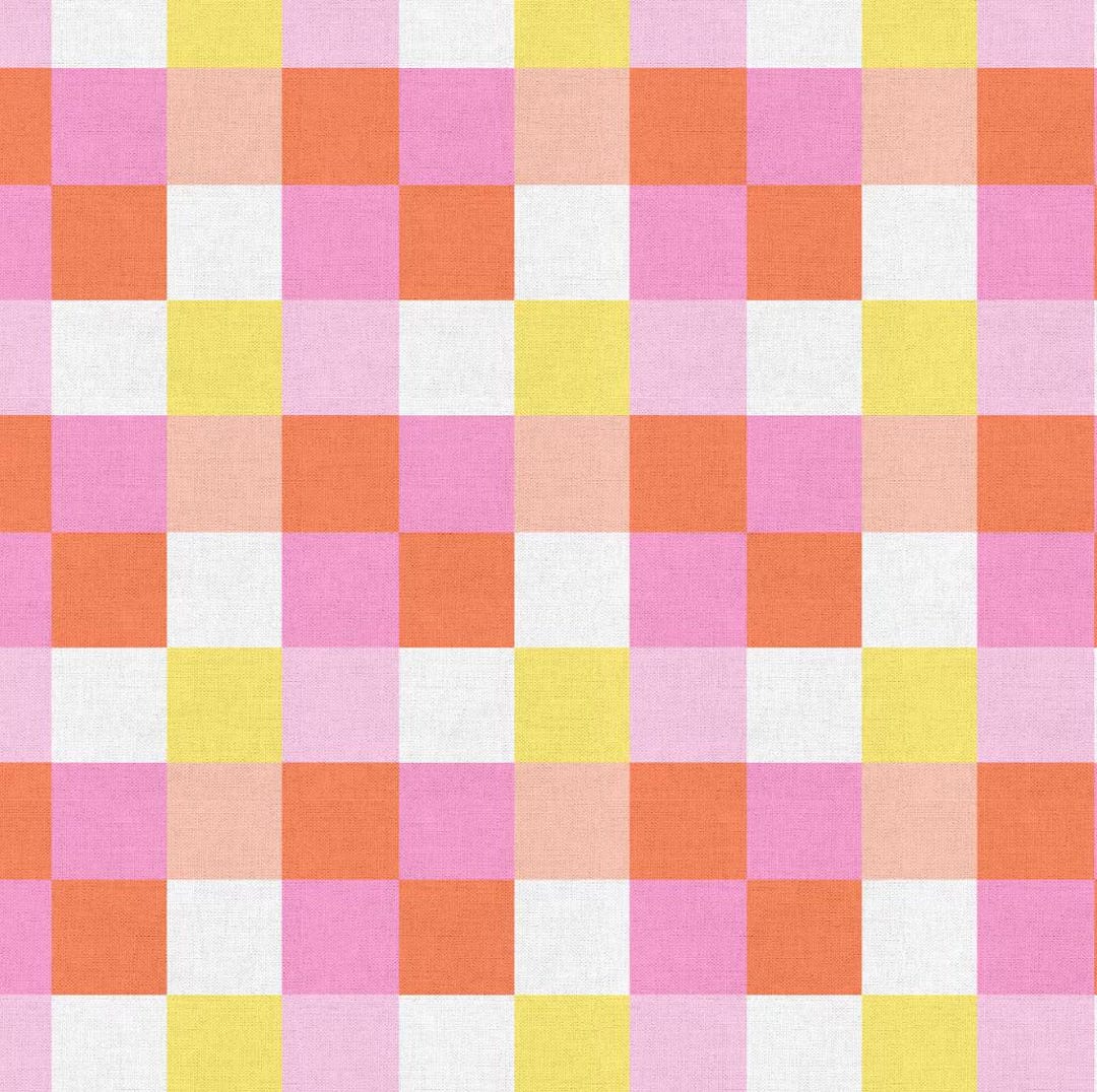 Square Pattern Fabris Square Pixel Pattern Fabric, 100% Cotton, Fabric by the Yard, Choose ...