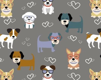 犬用生地、綿100%、1ヤードあたりの生地、カットをお選びください