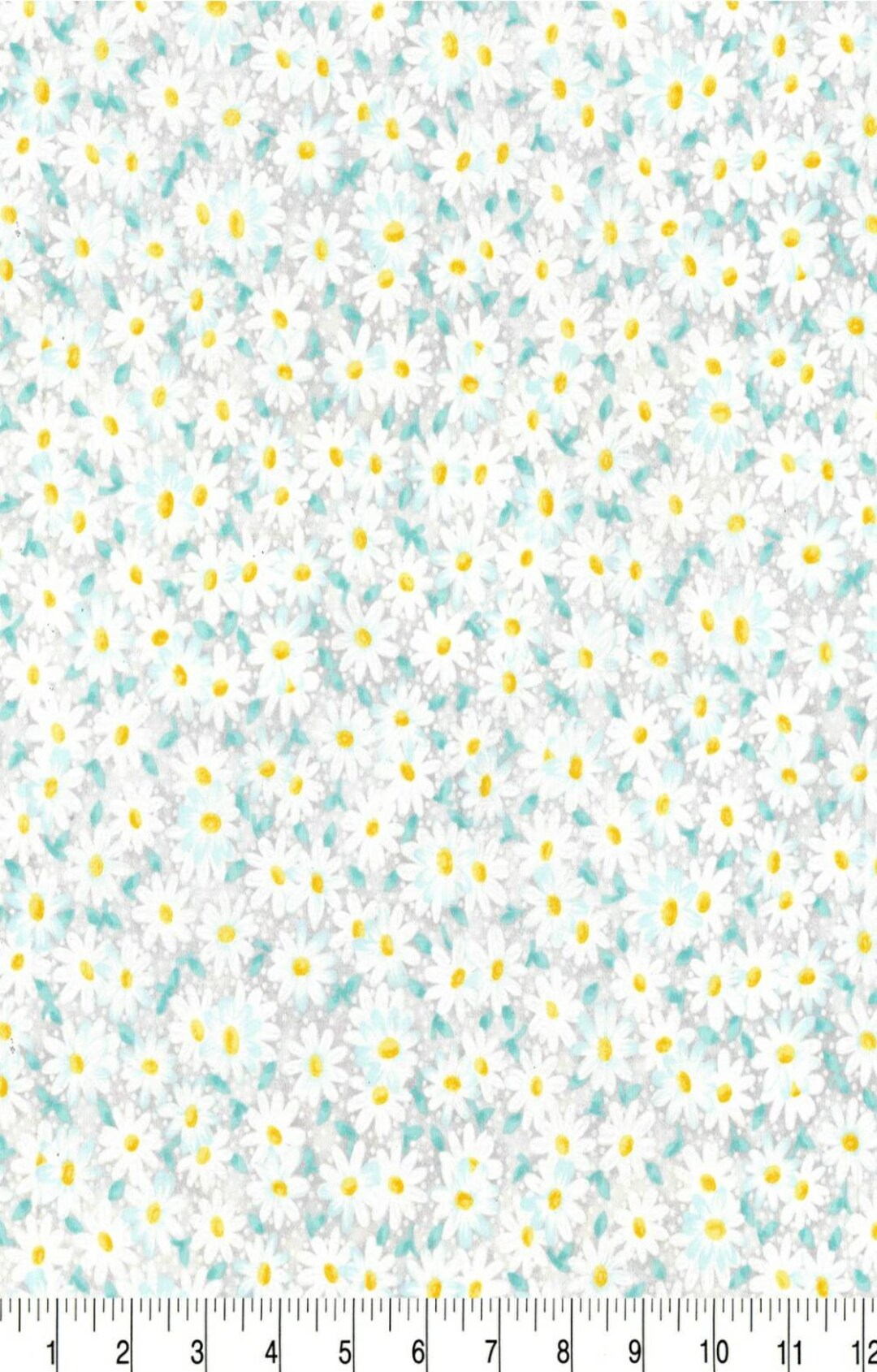Daisies Fabric 100 Cotton Daisy Fabric Fabric by the Yard Etsy