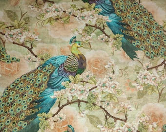 Tissu paon, 100 % coton, tissu par mètre, coupe au choix