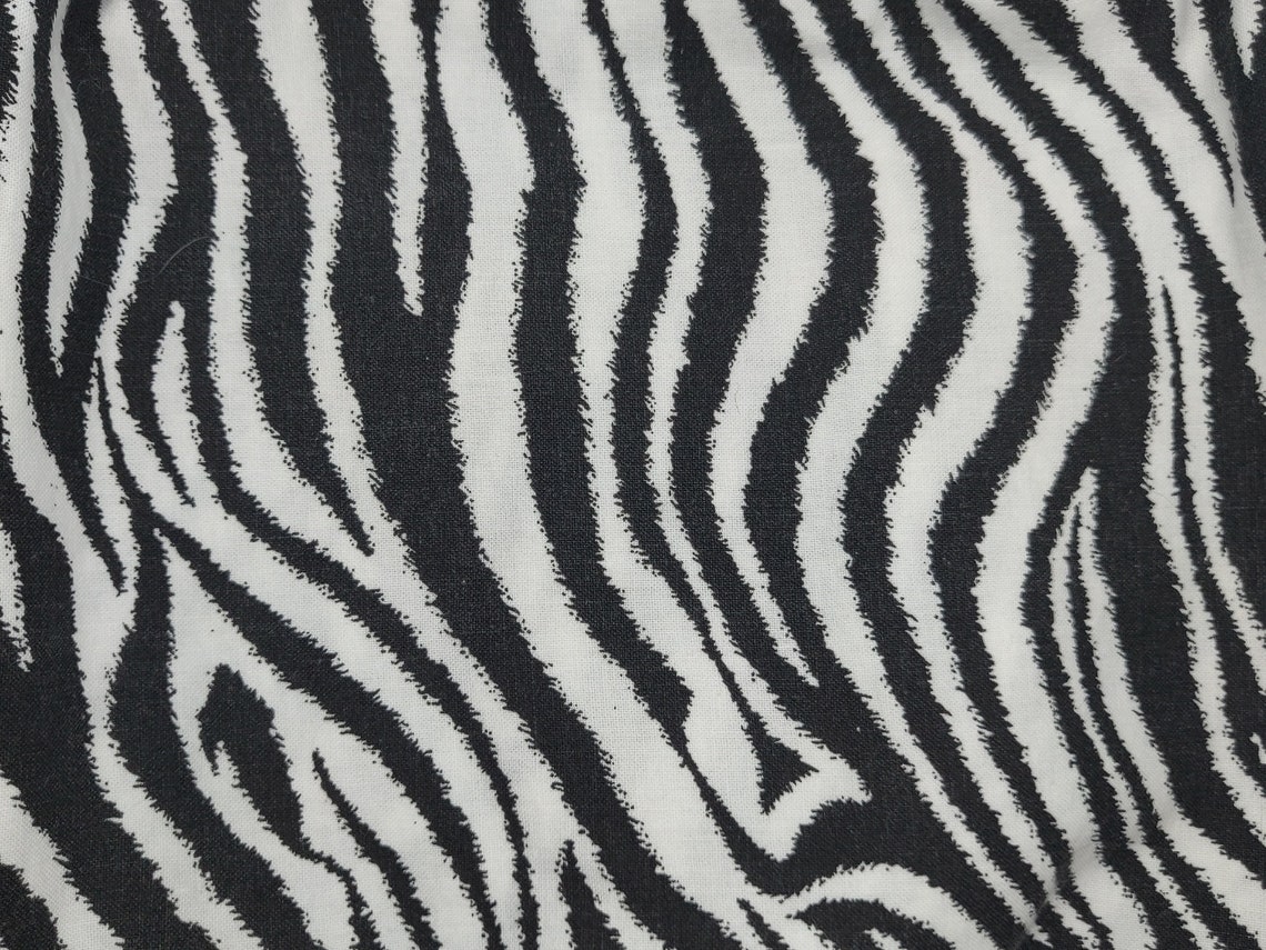 Zebra Print Fabric 100 Cotton Fabric by the Yard Choose Etsy
