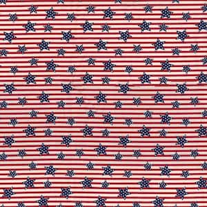 Estrellas y rayas americanas, 100 % algodón, tela cortada a medida, elige tu corte