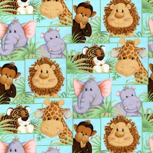 Cute Stuffed Animal Fabric, 100% Cotton fabric, Fabric by the Yard, Choose Your Cut