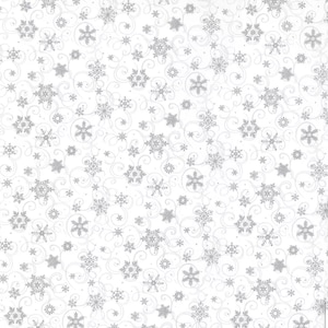Snowflake Fabric,  100% Cotton, Christmas Fabric, Fabric by the Yard, Choose your Cut, quilting