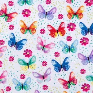 Butterfly Fabric, 100% Cotton, Fabric by the Yard, Choose your Cut,  quilting