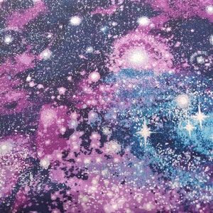 Galaxy Fabric, Space Fabric, 100% Cotton, Fabric by the Yard
