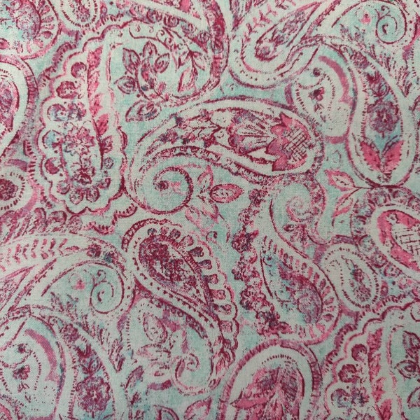 Paisley Fabric, 100% Cotton fabric, Fabric by the Yard