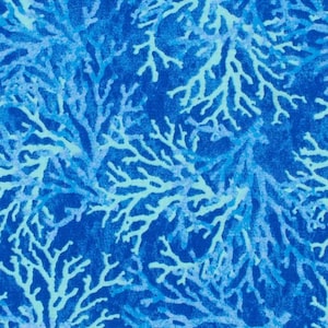 Coral Fabric, 100% Cotton, Fabric by the Yard, Choose your Cut