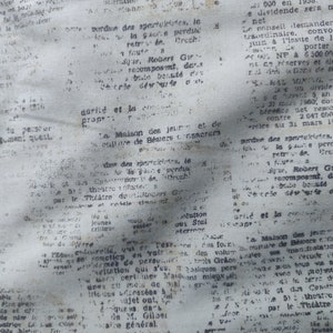French Love Notes Fabric, 100% Cotton, Fabric by the Yard